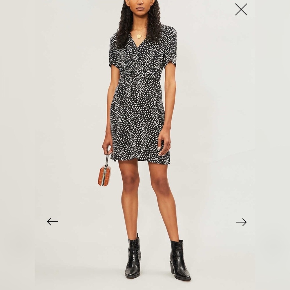 Maje Animal-Print Mini Dress
